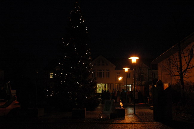 Weihnachtsbaum aufstellen 2007