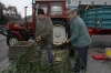 Weihnachtsbaum aufstellen 2007